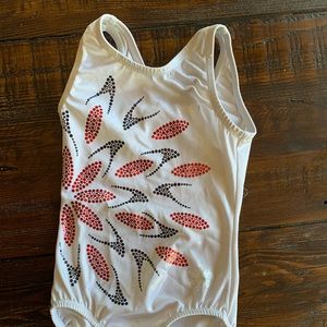 Snowflake design girls size child small leotard